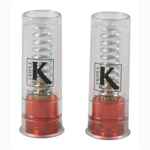 DELUXE SNAP CAPS for 20 gauge enhance dry-fire practice, protecting firing pins with spring-loaded primers and a distinct feel to avoid confusion with live rounds.