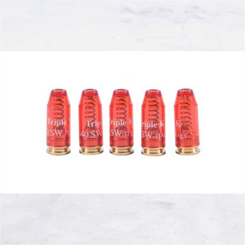DELUXE SNAP CAPS for .40 S&W protect firing pins and enhance dry-fire practice with spring-loaded primers, bright colors, and unique feel to avoid confusion.