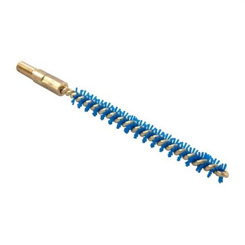 IOSSO NYFLEX bore brushes feature flexible blue bristles for deep cleaning without scratching, ideal for handguns, rifles, and shotguns. Durable and effective!