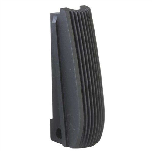Arched mainspring housing for 1911 enhances grip control, minimizes muzzle rise, and allows drop-in installation for full-size models, ensuring durability and performance.