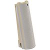 FLAT mainspring housing for 1911 offers secure grip with 25 lpi checkering, fits all full-size models, and enhances control without hand abrasion.