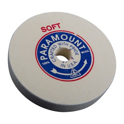 Discover the superior finish of BACON FELT COMPANY's 6" Soft Felt Polishing Wheels, designed for professionals with a 1" arbor and adaptable for various tools.