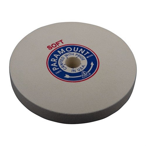 FELT POLISHING WHEELS provide a superb finish with controlled density felt, featuring a 1" arbor and adapters for versatile use in gunsmithing.