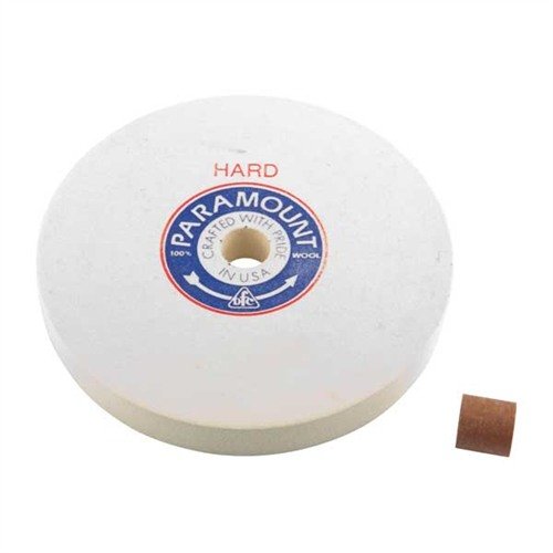 Discover the 8" Hard Felt Polishing Wheel by Bacon Felt Company, delivering professional-grade finishes with precise density and included adapters for versatility.
