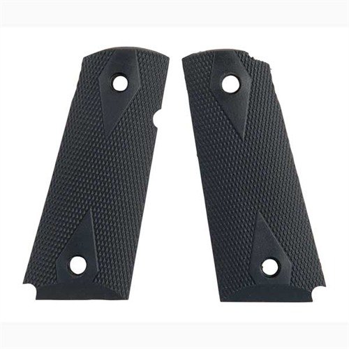 Získejte styl a kontrolu s těmito měkkými gumovými gripy pro 1911 Auto, které poskytují lepší oporu a jistý úchop díky klasickému designu a 18 lpi checkeringu.