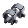 MAX-50 SCOPE RINGS offer 60% more holding power with a 1" width, featuring 6 Torx screws for load distribution, designed for .50 BMG and MIL STD 1913 compatibility.