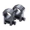 MAX-50 SCOPE RINGS offer 60% more holding power, 6 #8-40 Torx screws for load distribution, and are MIL STD 1913 compatible, ideal for .50 BMG.