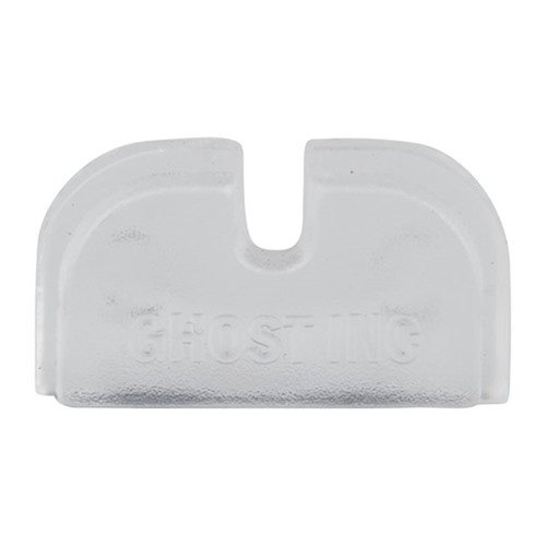 ARMORER'S SLIDE COVER PLATE od GHOST usnadňuje a zajišťuje bezchybné instalace spoušťových konektorů Ghost Rocket 3.5 a Tactical 5.0 díky průhlednému designu.