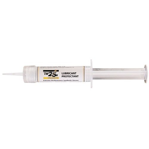MIL-COMM TW25B Grease offers superior lubrication and corrosion protection for firearms in extreme temperatures, ensuring reliability and performance.