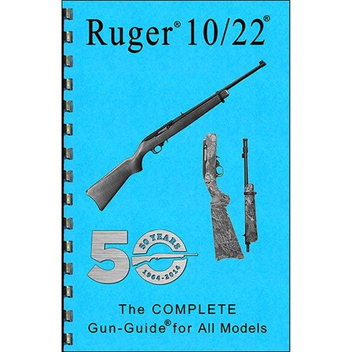 RUGER® 10/22®-COMPLETE GUIDE offers detailed disassembly, reassembly instructions, and historical insights, all in a handy, spiral-bound format with 106 photos.