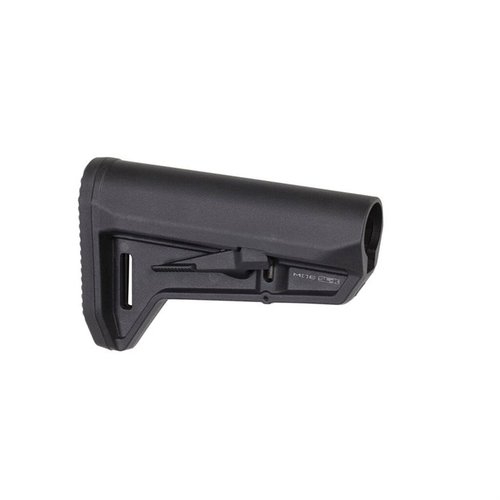 Magpul's AR-15 MOE SL-K Stock offers a slim, lightweight design with an ambidextrous latch, rubber recoil pad, and built-in sling loop for versatile use.