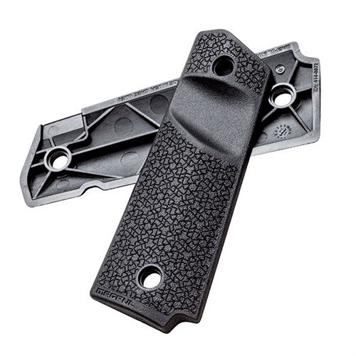 MOE 1911 Grip Panels offer reinforced polymer construction, anti-slip texture, aggressive magazine release cut-out, and fit full-size 1911s for enhanced control.
