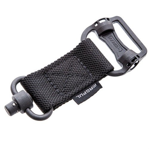 MS1/MS4 QD adapter offers durable, snag-free webbing and quick conversion between one-point and two-point sling configurations for versatile weapon handling.