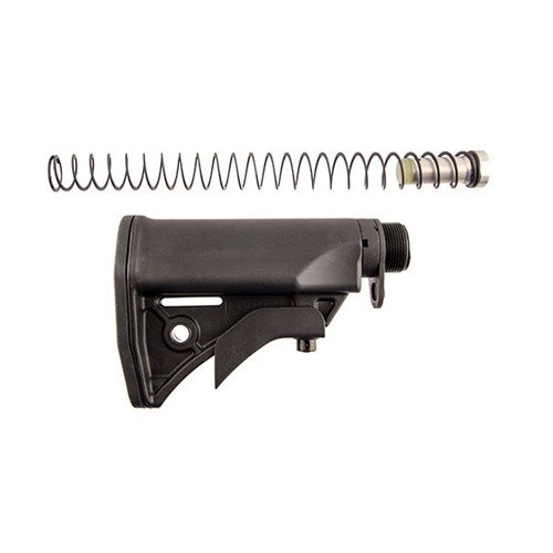 LWRC UCIW stock system shortens your AR by an inch, is lightweight, features easy adjustments, integral sling points, and includes all necessary components.