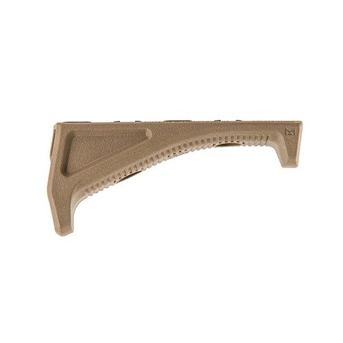 Magpul M-LOK AFG is a lightweight, compact angled fore grip that enhances weapon control, reduces recoil, and fits M-LOK slots for versatile mounting.