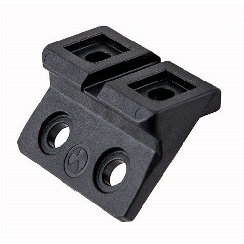 M-LOK Offset Light Mount offers ambidextrous light positioning at 11 & 1 o'clock, made of snag-free polymer, compatible with various lights and mounts.