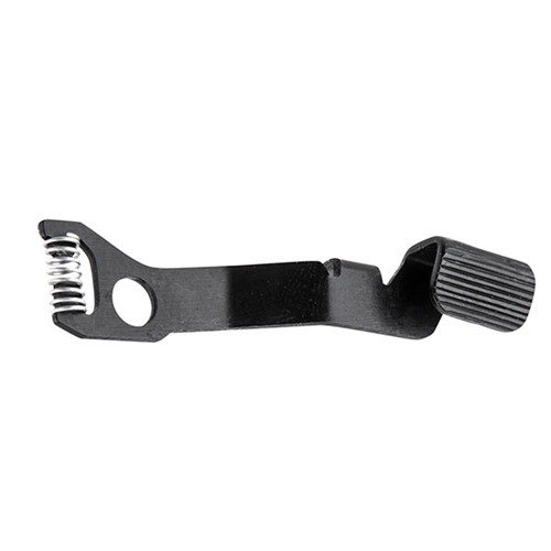 Vickers Tactical Slide Stop for Glock 42/43 enhances reload efficiency with deep serrations for easy manipulation, even with gloves, made from durable 4130 steel.
