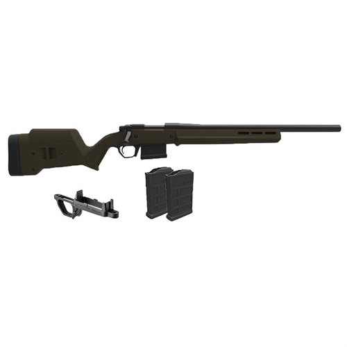 Vylepšete svůj Remington 700 s plně nastavitelnou pažbou Magpul, M-LOK kompatibilitou a dvěma spolehlivými 10-rannými PMAG 7.62 AC zásobníky.