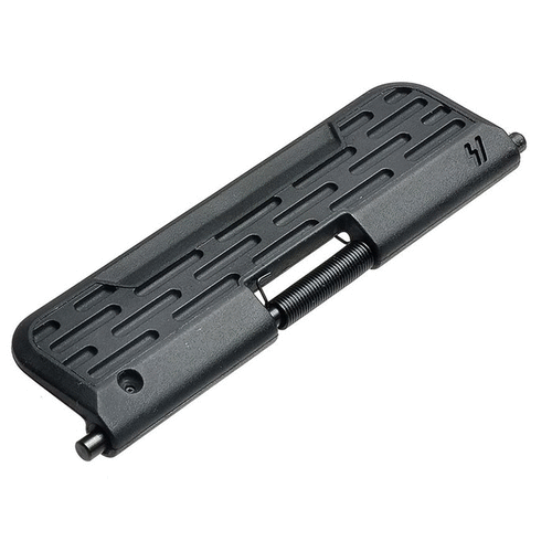 AR-15 Enhanced Ultimate Dust Cover offers superior durability with high-density polymer, adjustable detent for wear compensation, and customizable designs for your AR!