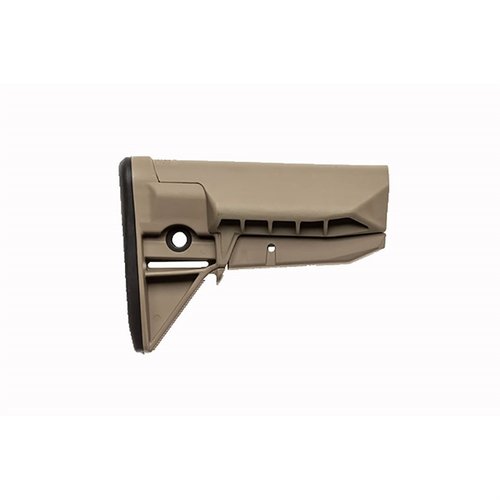 BCMGunfighter SOPMOD Stock MOD 0 offers enhanced cheekweld, robust latch system, ambidextrous QD sling sockets, and a cushioned recoil pad for comfort.