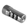 Hellfire Muzzle Brake reduces recoil, enhances control, features self-timing design, preserves zero, and offers easy installation with stainless steel durability.