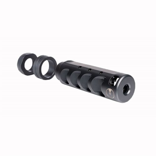 Reduce recoil and muzzle climb with the Ultradyne Apollo Max 6.5 Creedmoor Compensator, designed for precision and fast follow-up shots.