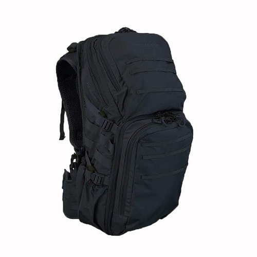 The EBERLESTOCK HiSpeed II Backpack features a unique contour for a close fit, MOLLE webbing, hydration sleeve, and a fold-away shelf for versatile storage.