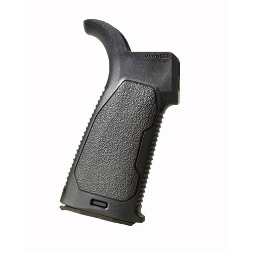 Strike Industries AR-15 Enhanced Pistol Grip offers improved texture, comfort, and streamlined design for better control and extended use, compatible with AR-15/AR-10.