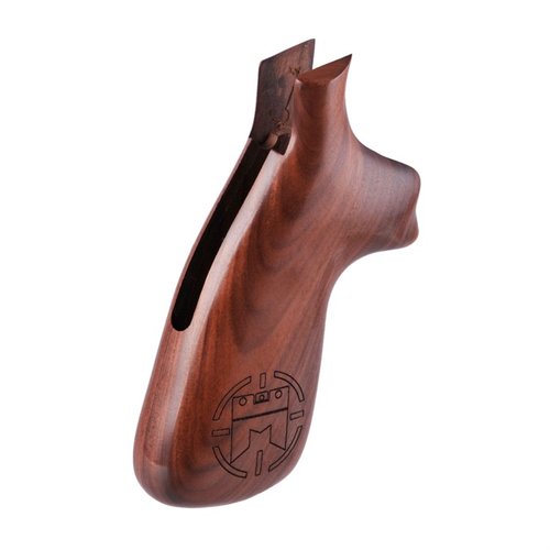 Hogue's S&W Miculek Competition Grips offer a smooth, narrow design for fast draws, excellent recoil control, and a comfortable fit on N frame revolvers.
