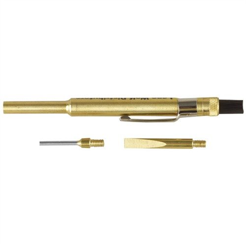 ULTIMATE ARMORER'S TOOL for GLOCK® offers complete maintenance with a 3/32" pin punch, sight nut driver, and cleanup brush, all in a compact design.