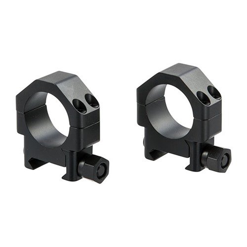 TSR-W scope rings are precision-machined from alloy steel for maximum contact and recoil resistance, featuring a four-screw cap for easy reticle alignment.