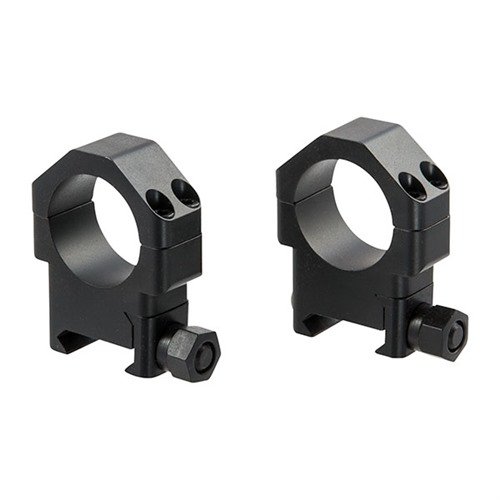 TSR-W Scope Rings offer precise machining for maximum scope contact, secure hold against recoil, and easy reticle alignment with a four-screw cap.