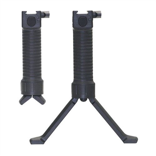 The G.P.S. Military Model Grip Pod offers a dual-function vertical grip with a quick-deploy bipod for enhanced control and stability in all shooting scenarios.