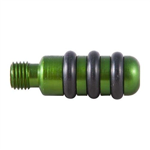 Solid aluminum jags with rubber O-rings ensure efficient cleaning without damaging rifling, perfect for removing fouling from your gun's bore.