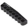 Rugged 8-round shotshell holder for Rem 870/1100/11-87, securely retains shells for fast tactical reloads, includes all mounting hardware and instructions.