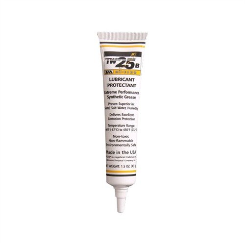 MIL-COMM TW25B Grease offers superior lubrication and corrosion protection for firearms in extreme temperatures, ensuring reliability in any environment.