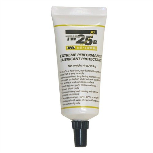 MIL-COMM TW25B Grease ensures superior lubrication and corrosion protection for firearms in extreme temperatures, keeping them ready for action.