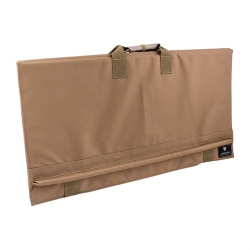 CROSSTAC PERCISION LONG RANGE SHOOTING MAT offers extra-thick foam for comfort, a waterproof exterior, and a 79" length for tall shooters, ideal for any shooting environment.