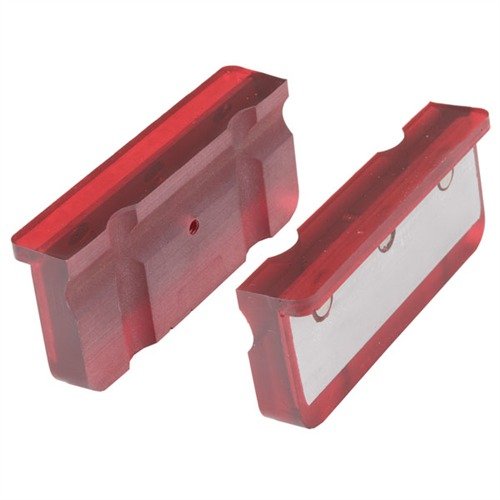 MAGNETIC SOFT JAWS provide a secure, non-slip grip for firearms in 4" or 5" vises, protecting them from damage with added channels for contoured parts.