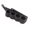 Rugged aluminum shotshell holder for Remington shotguns, securely holds 4 extra shells with Santoprene™ elastomer for quick tactical reloads.