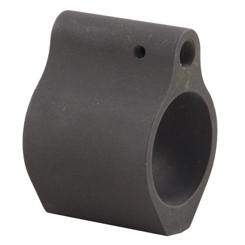 Low-profile AR-15 gas block ensures reliable cycling, fits .750" barrels, and won't interfere with extended tactical forearms, adding only 1.4 oz.