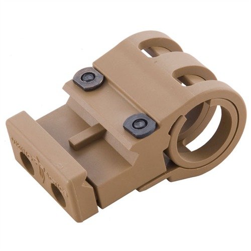 VIKING TACTICS Light Mount offers a lightweight, versatile design for easy flashlight access on Picatinny rails, made from durable PVC alloy thermoplastic.
