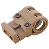 VIKING TACTICS Light Mount offers a lightweight, versatile design for easy flashlight access on Picatinny rails, made from durable PVC alloy thermoplastic.