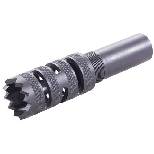 12GA TACTICAL MOBILCHOKE CHOKE TUBE offers versatile performance with rifled slugs, buckshot, and breaching rounds, ensuring accuracy and easy installation.