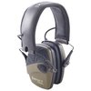 Howard Leight Impact Sport Electronic Earmuffs provide hearing protection, amplify ambient sounds, and feature a low-profile design for firearm clearance.