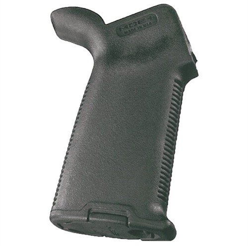AR-15 MOE+ Grip offers a durable, ergonomic design with rubber-coated surface for superior control, fitting standard mil-spec AR-15/M16 lower receivers.