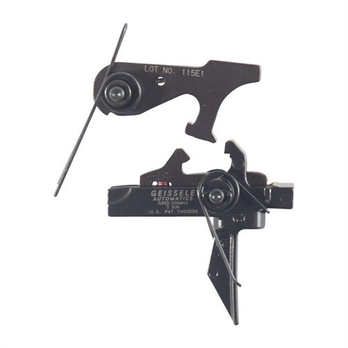 Geissele SD-3G trigger offers a hybrid pull with a flat bow, quick reset, and reduced perceived weight, ideal for rapid engagement in 3 Gun competitions.