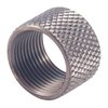 Protect your threaded barrel with the Lone Wolf 22 Thread Protector, made from durable 303 stainless steel with a knurled, black oxide finish, ensuring optimal protection.