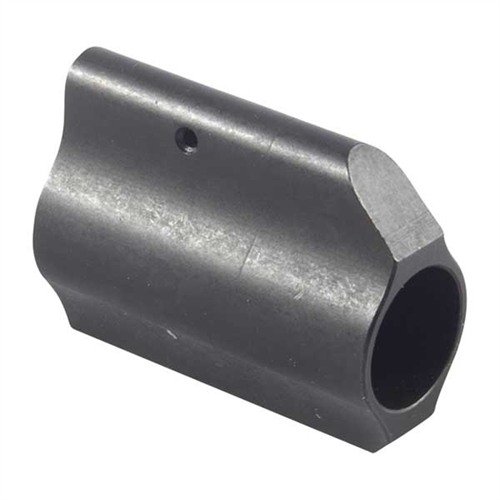 AR-15 Gas Block Low Profile .625 offers a sleek look with its one-piece design, tough 4140 steel construction, and secure locking with three setscrews.