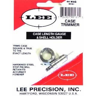 Lee Case Length Gauge for .44 Mag ensures precise trimming and squaring of case mouths, enhancing your reloading accuracy when used with the Cutter and Lock Stud.